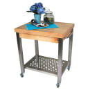 John Boos CUCT34 Cucina Technica Cart, Stainless Undershelf, 2 1/4" Rock Maple Top, 30 x 24" thumbnail 2