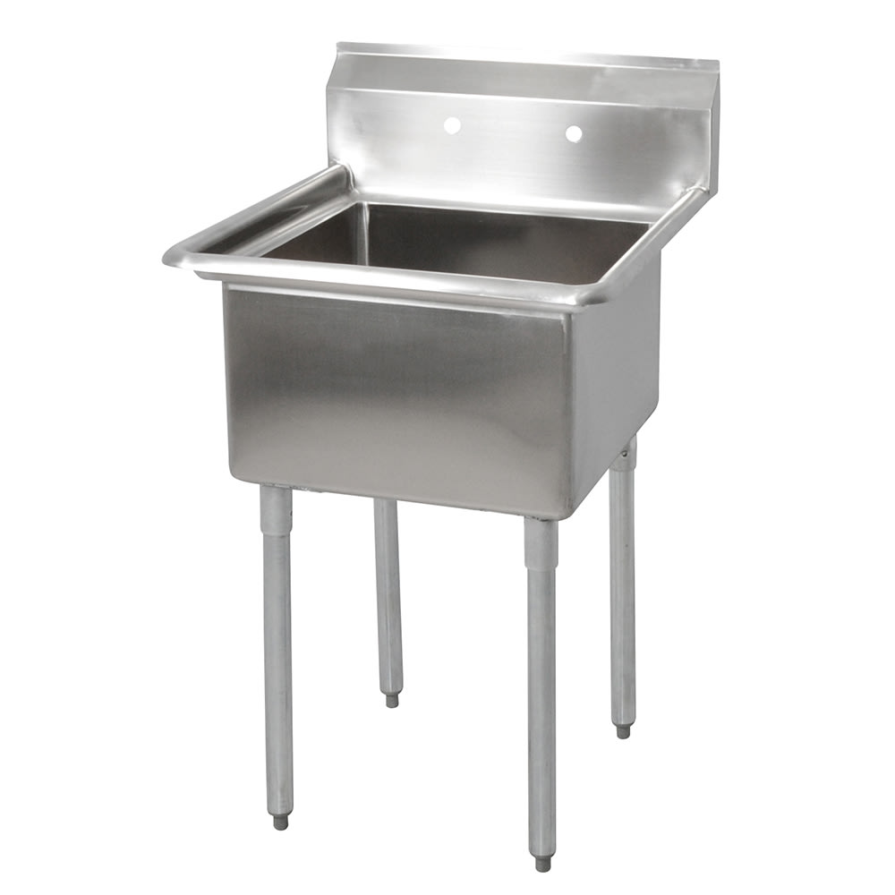 John Boos E1S8-24-14 29" 1 Compartment Sink w/ 24"L x 24"W Bowl, 14" Deep