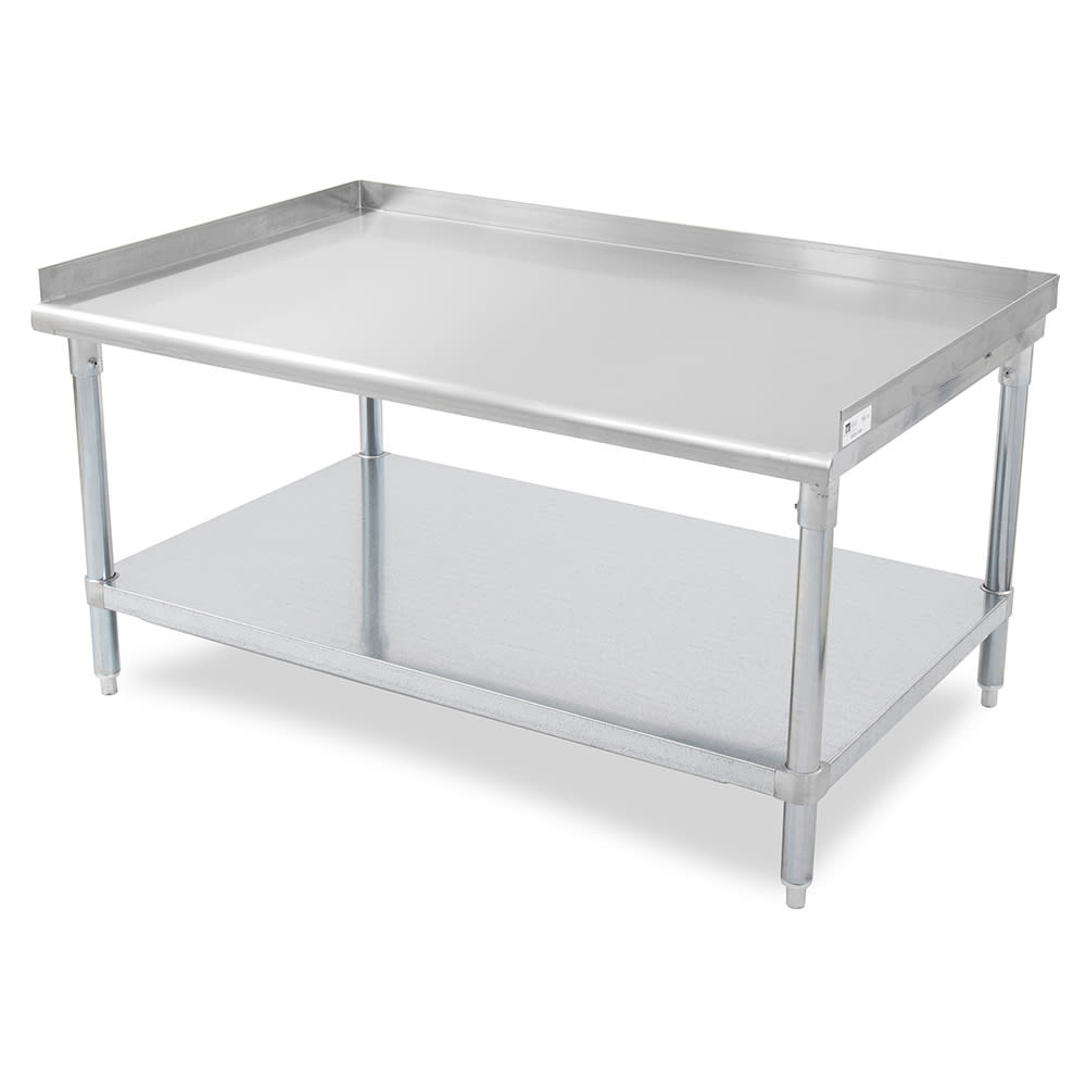 John Boos EES8-3072 Equipment Stand w/ Adjustable Galvanized Undershelf & Legs, 72 x 30"