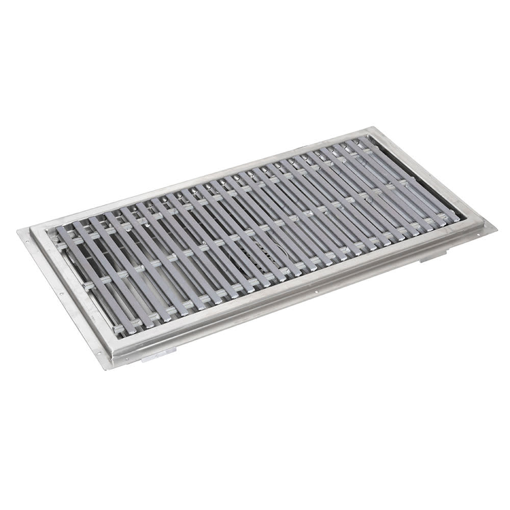 John Boos FTFG-1248-X Floor Trough w/ Subway-Style Grating - 48"L x 12"W, Stainless Steel