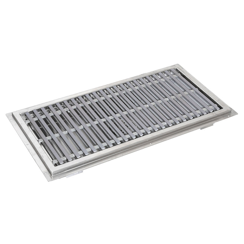 John Boos FTFG-1260-X Floor Trough w/ Subway-Style Grating - 60"L x 12"W, Stainless Steel