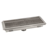 John Boos FTSG-1224 Floor Trough w/ Mounting Flange & Removable Subway Grate, 12" x 24" thumbnail 2