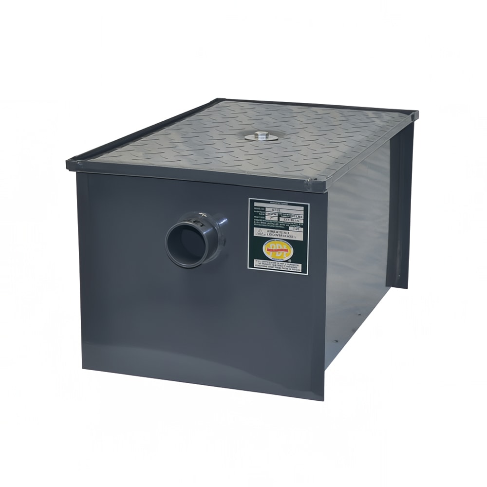 John Boos GT-50 Grease Interceptor w/ 25 lb GPM Capacity, Carbon Steel, Size #50