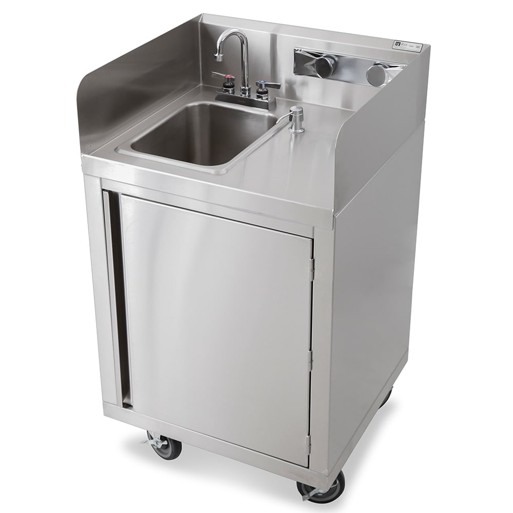 John Boos MHS-2624 Commercial Hand Sink w/ 10"L x 14"W x 10"D Bowl, Gooseneck Faucet