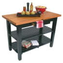 John Boos OC3625-2S American Heritage Oak C Table, 2 Shelves, 36 x 35" H, Black thumbnail 2