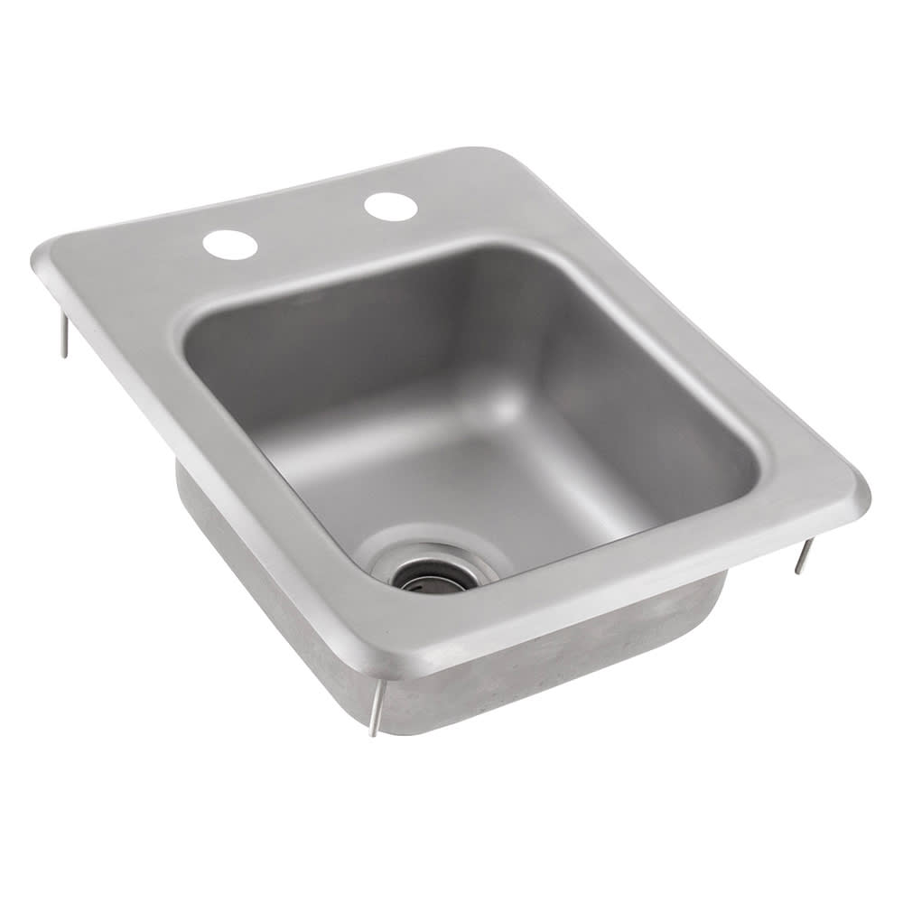 John Boos PB-DISINK090905 (1) Compartment Drop-in Sink - 9" x 9", Drain Included