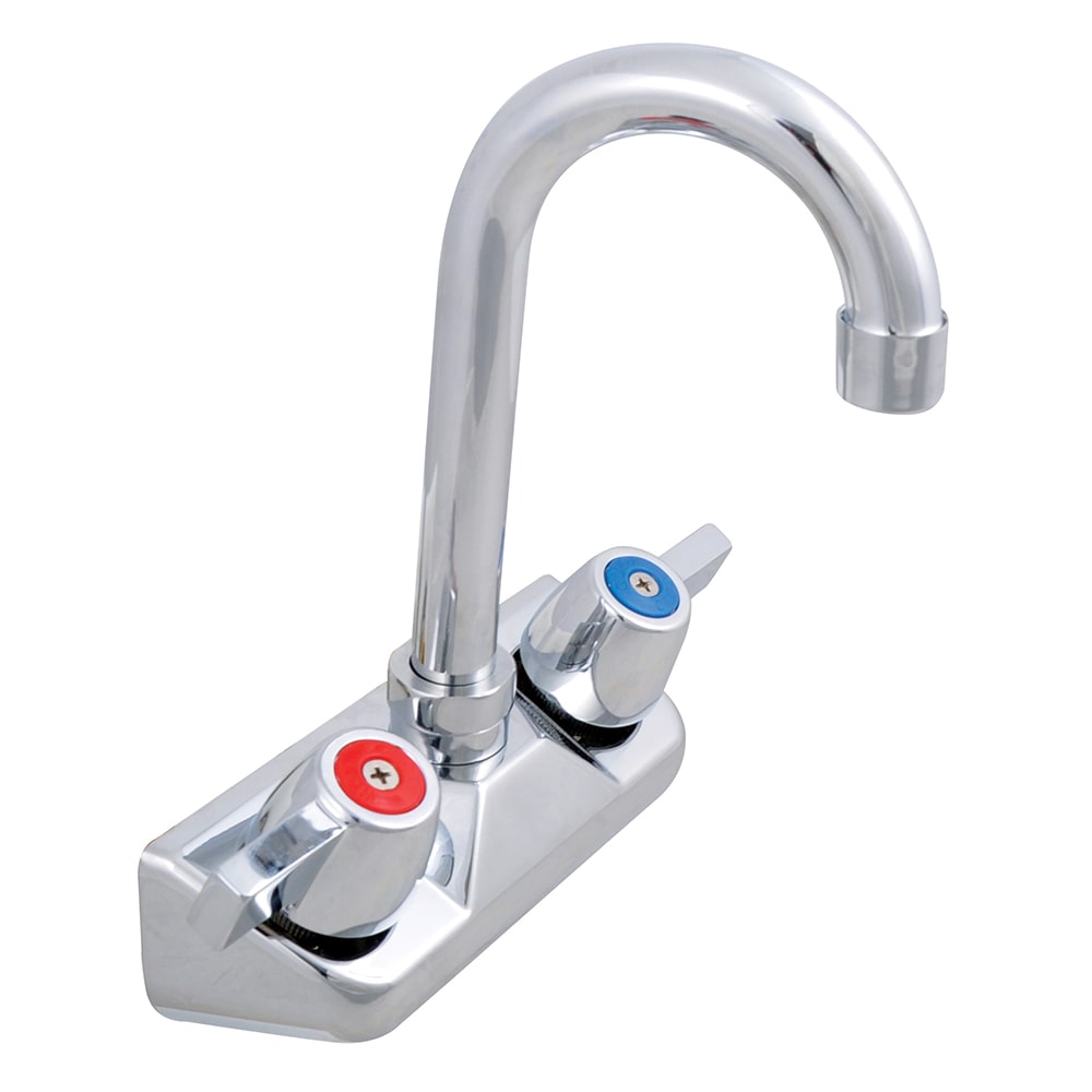 John Boos PBF-4-S-LF Splash Mount Economy Faucet w/ 3 1/2" Gooseneck Spout
