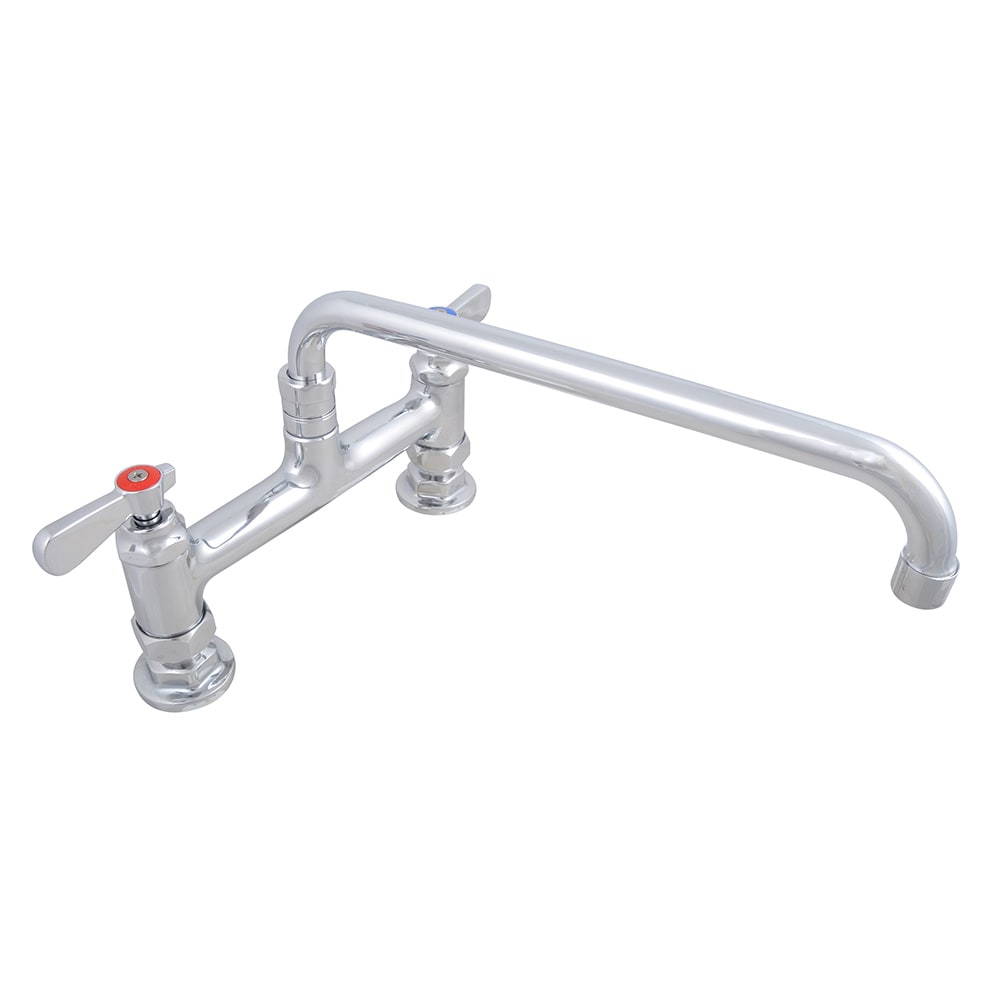 John Boos PBF-8HD-12-SLF Deck Mount Faucet w/ 12" Swing Nozzle