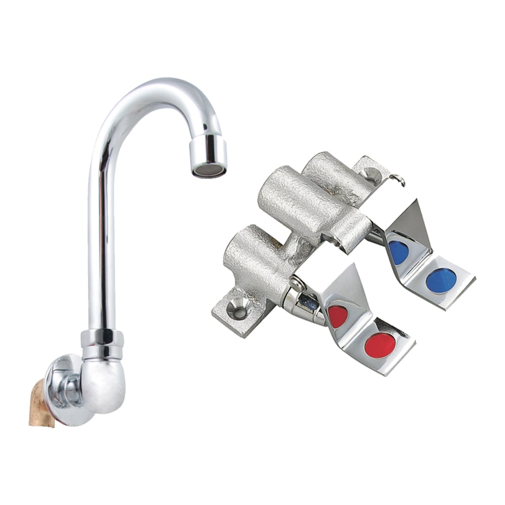 John Boos PBF-FV2-SM-35GLF Foot Valve w/ 3 1/2" Gooseneck Spout for Hand Sink