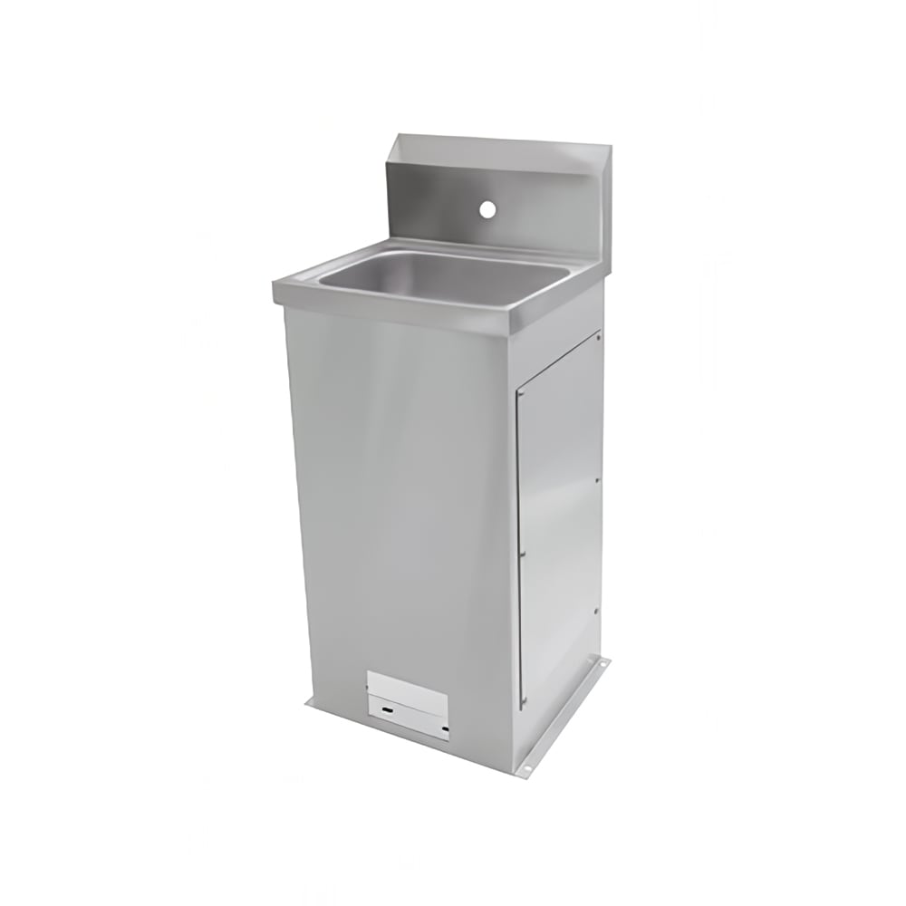John Boos PBHS-F-1410-X Pedestal Commercial Hand Sink w/ 13 1/2"L x 9 1/2"W x 5"D Bowl, Pedal Valve