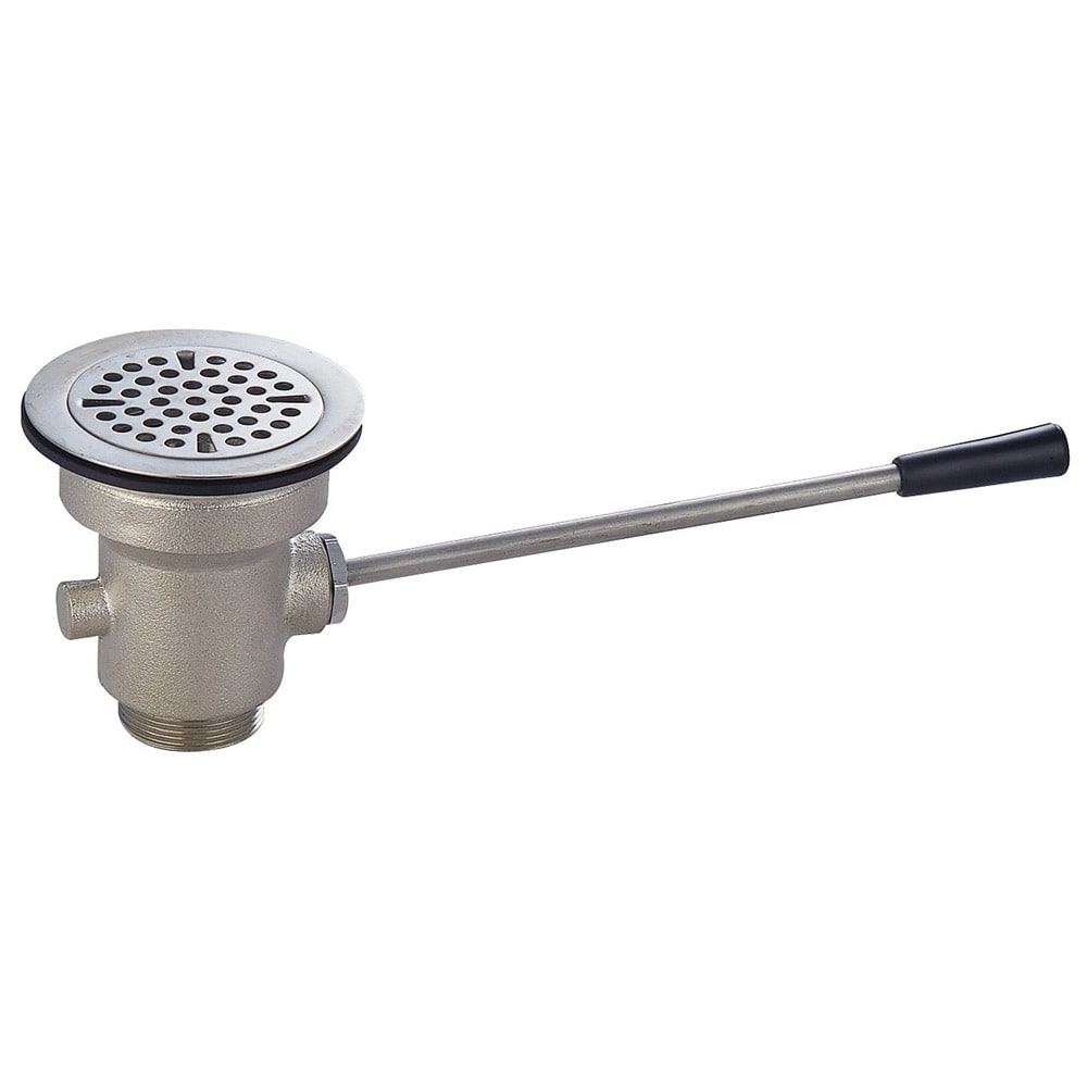 John Boos PB-LWS-1 Straight Handle Lever Waste, for 3 1/2" Industry Standard Sink Opening