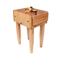 John Boos PCA5 10" Maple Top Butcher Block Work Table - 30"L x 30"D thumbnail 4