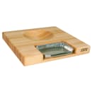 John Boos PM18180225-P-RK Gift Collection w/ 18x18x2 1/4" Cutting Board, Pan & Rocker Knife, Cream thumbnail 3
