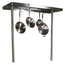 John Boos PRG48 Cucina Pot Rack, Stainless, 15 Hooks, 48"Wide x 48"H thumbnail 2