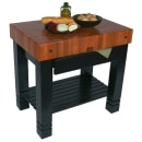 John Boos RN-BF Bloc de Foyer Table, 5" Thick End Grain American Cherry, Black Base, 36 x 24 thumbnail 3