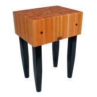 John Boos RN-LB1818 10" Cherry Top Butcher Block Work Table - 18"L x 18"D thumbnail 5