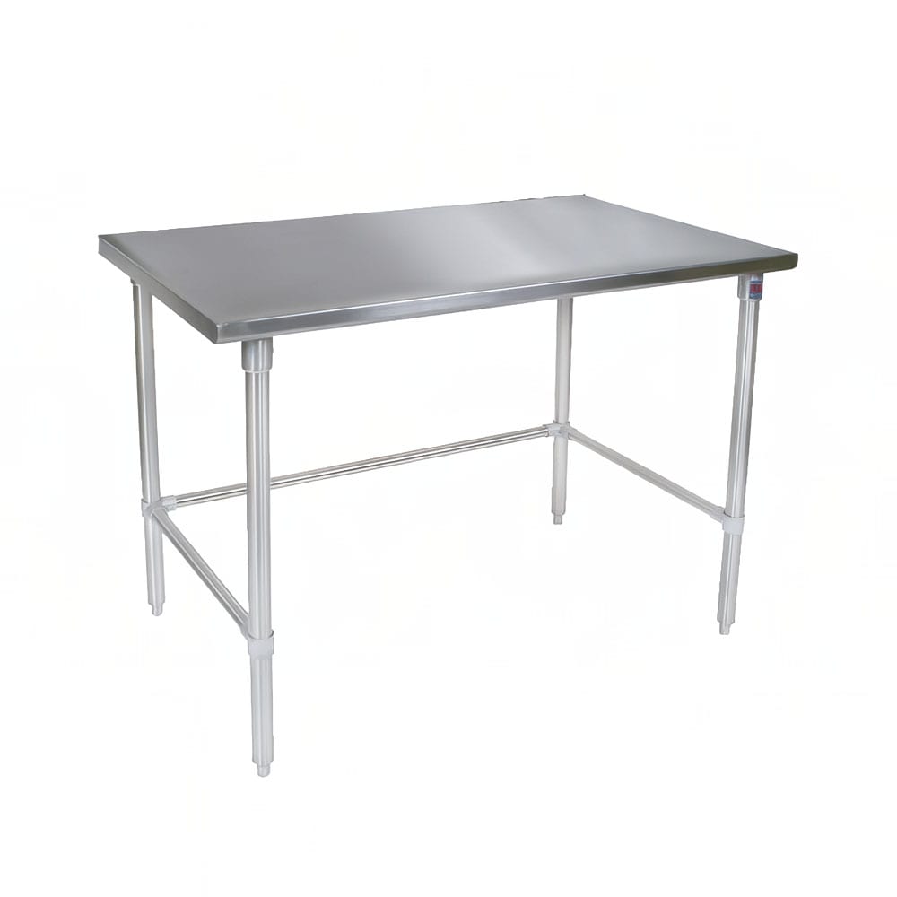 John Boos ST4-2448GBK 48" 14 ga Work Table w/ 300 Series Stainless Flat Top