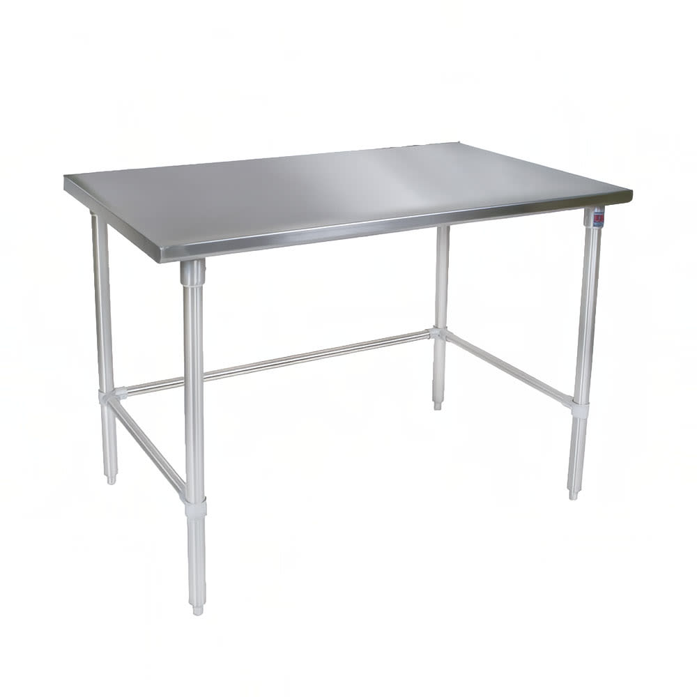 John Boos ST4-2460SBK 60" 14 ga Work Table w/ 300 Series Stainless Flat Top