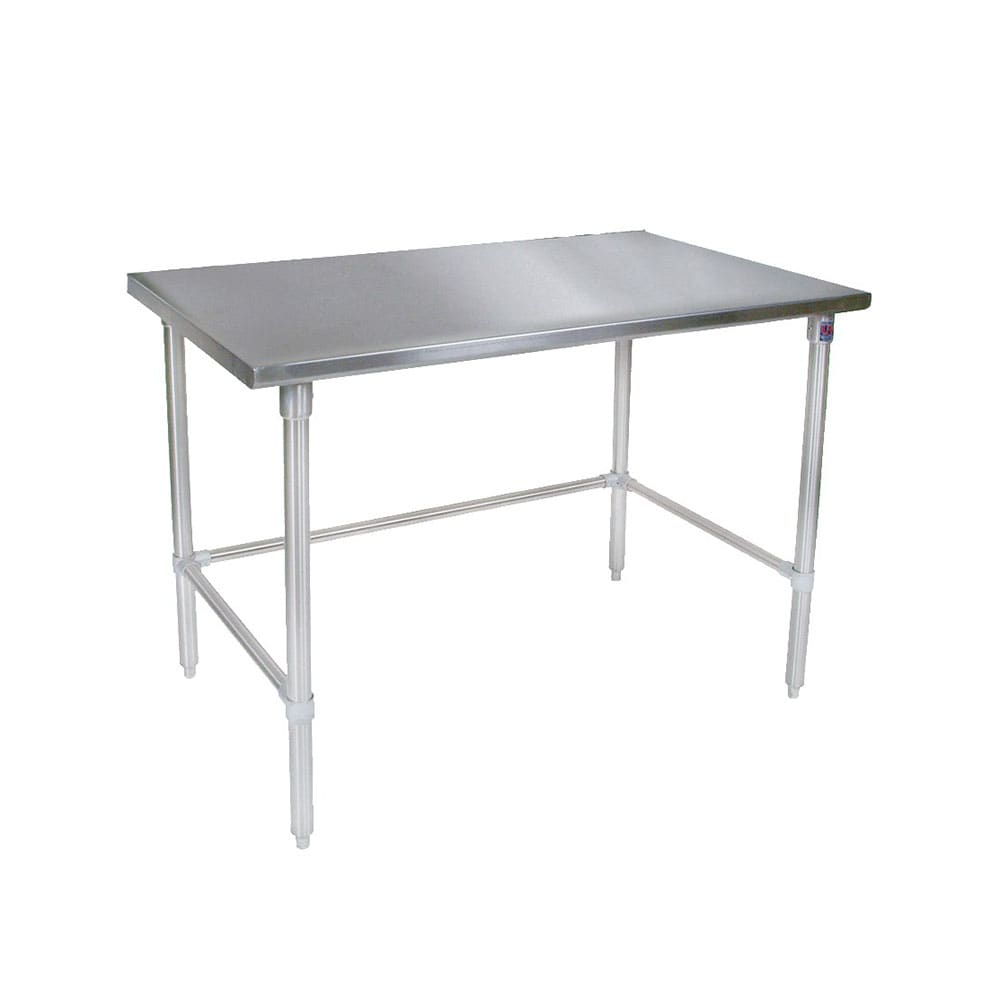 John Boos ST4-3036GBK 36" 14 ga Work Table w/ 300 Series Stainless Flat Top