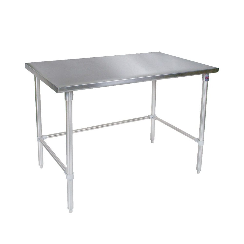 John Boos ST4-3048GBK 48" 14 ga Work Table w/ 300 Series Stainless Flat Top