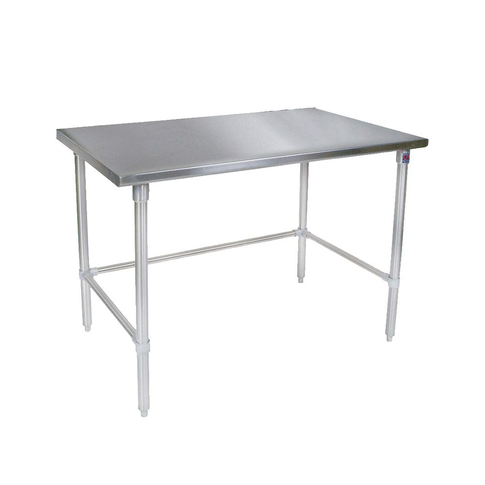 John Boos ST4-3048GSK 48" 14 ga Work Table w/ Undershelf & 300 Series Stainless Flat Top