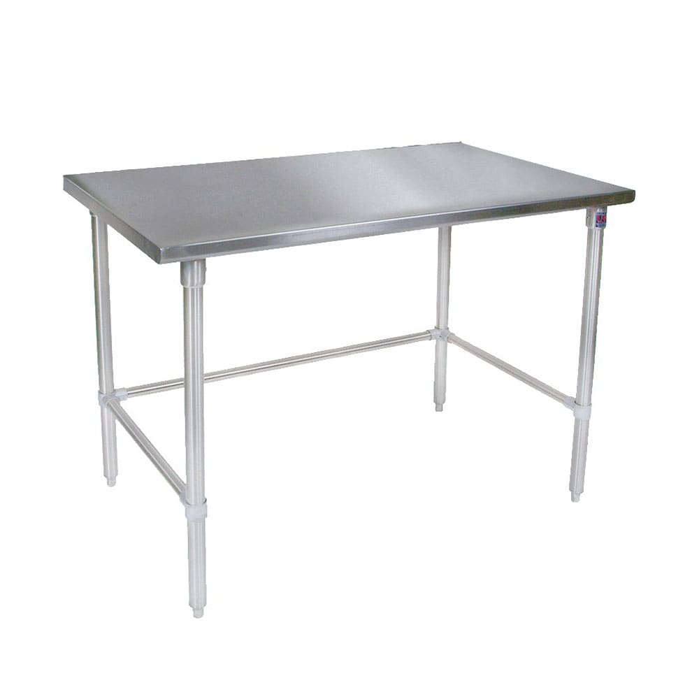 John Boos ST4-3060SBK 60" 14 ga Work Table w/ 300 Series Stainless Flat Top