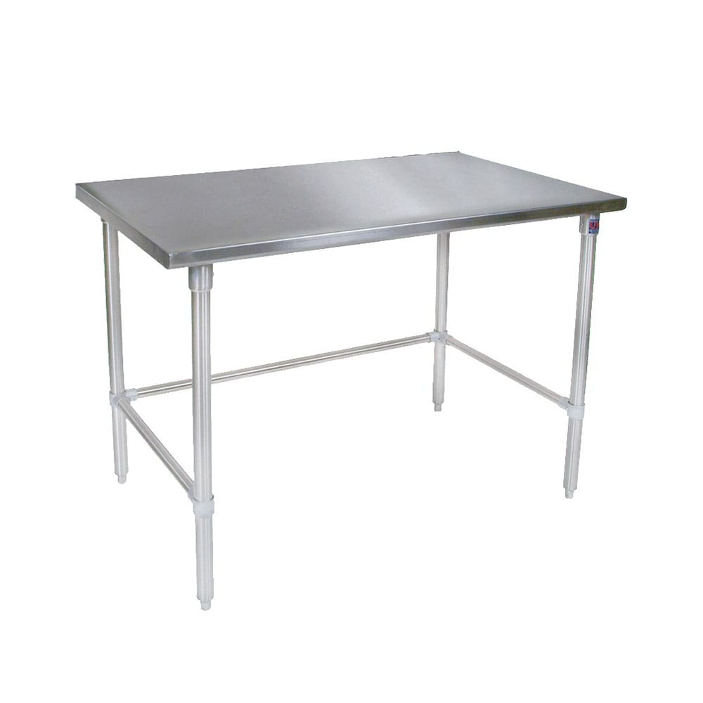 John Boos ST4-3072GSK 72" 14 ga Work Table w/ Undershelf & 300 Series Stainless Flat Top