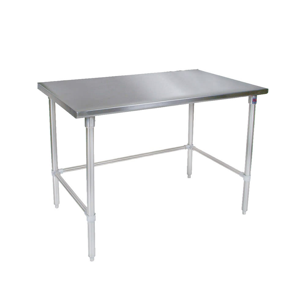 John Boos ST4-3672SBK 72" 14 ga Work Table w/ 300 Series Stainless Flat Top