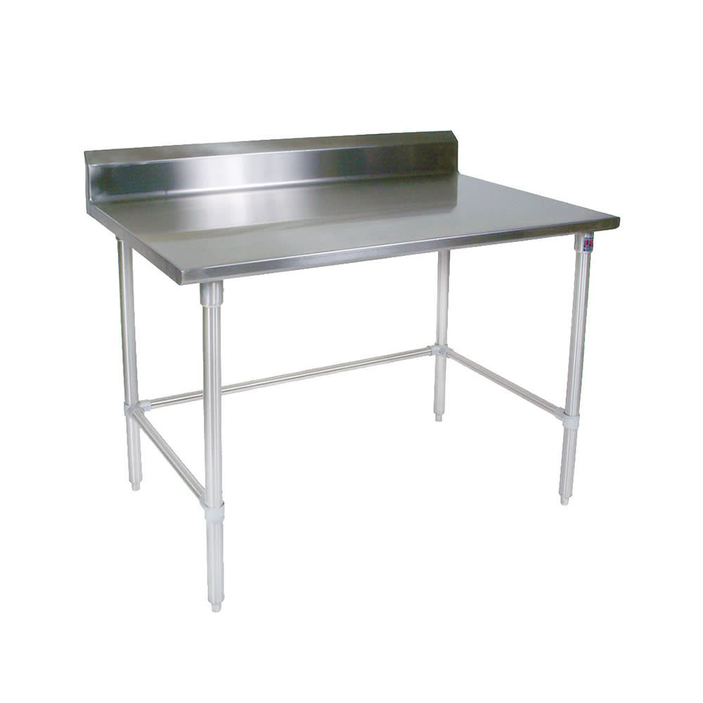 John Boos ST4R5-2430SBK 30" 14 ga Work Table w/ 300 Series Stainless Top, 5" Backsplash