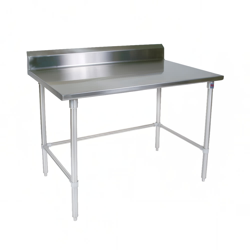 John Boos ST4R5-2436GBK 36" 14 ga Work Table w/ 300 Series Stainless Top, 5" Backsplash