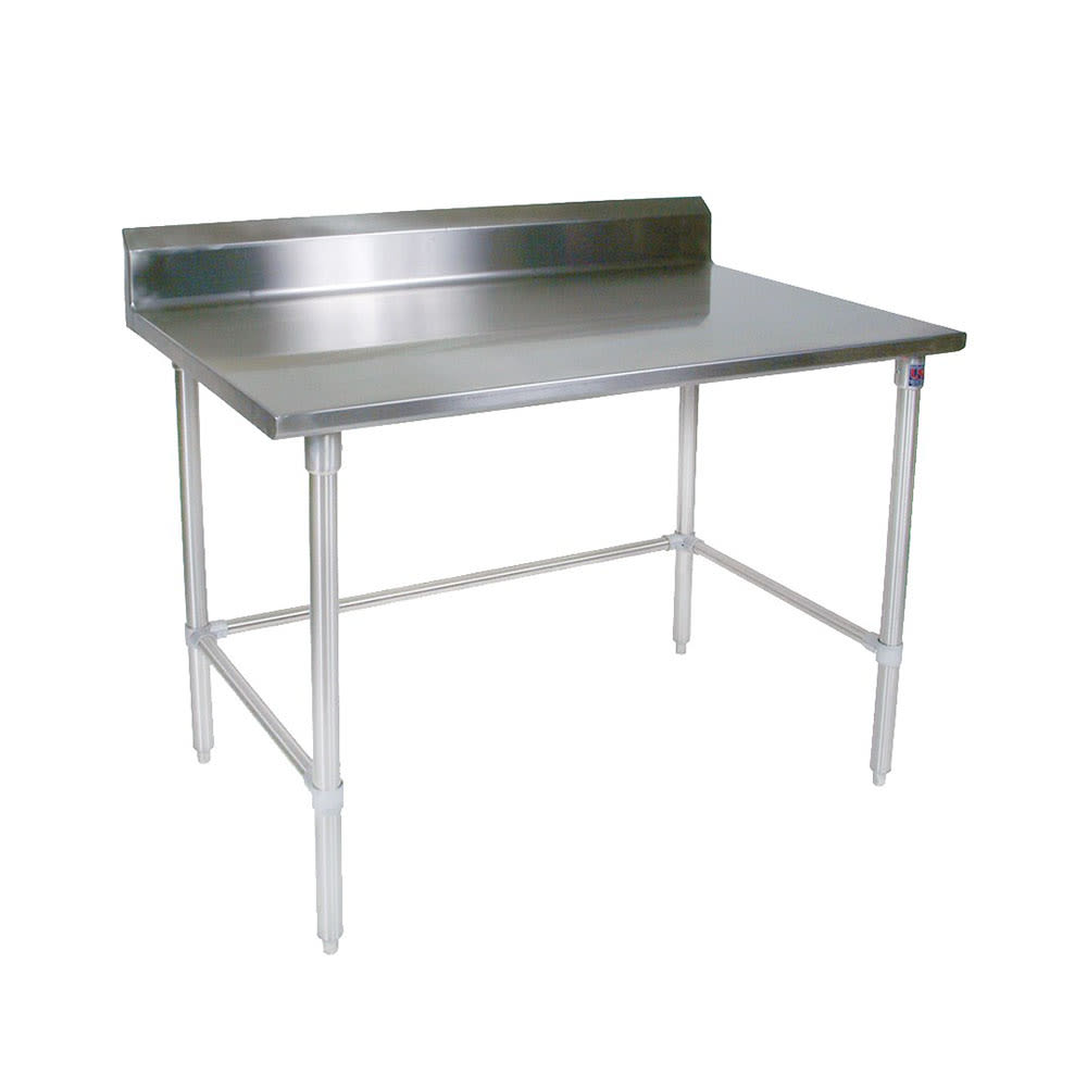 John Boos ST4R5-3036SBK 36" 14 ga Work Table w/ 300 Series Stainless Top, 5" Backsplash