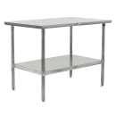 John Boos ST6-3030GSK-X 30" 16 ga Work Table w/ Undershelf & 300 Series Stainless Flat Top thumbnail 2