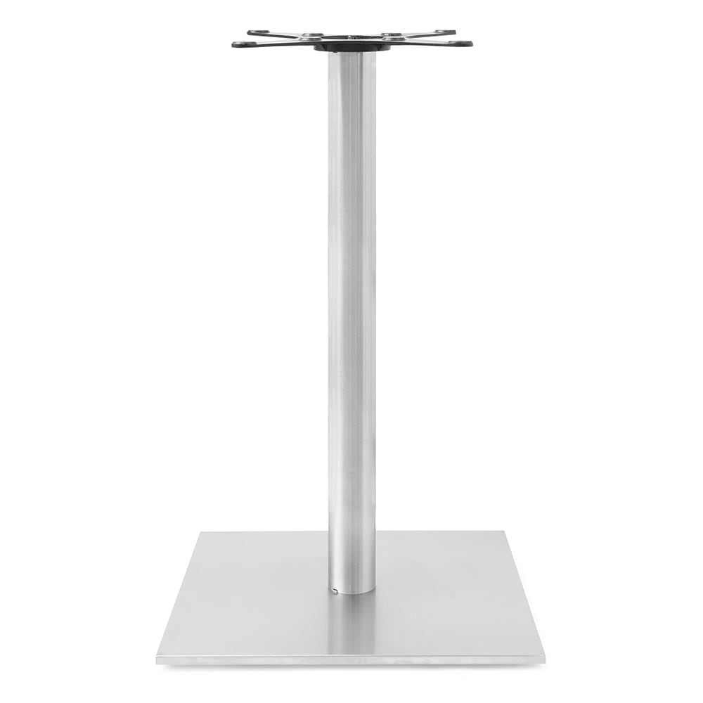 John Boos STB-2242-X Bar Height Table Base w/ 21 1/4" Square Base, Brushed Stainless Steel