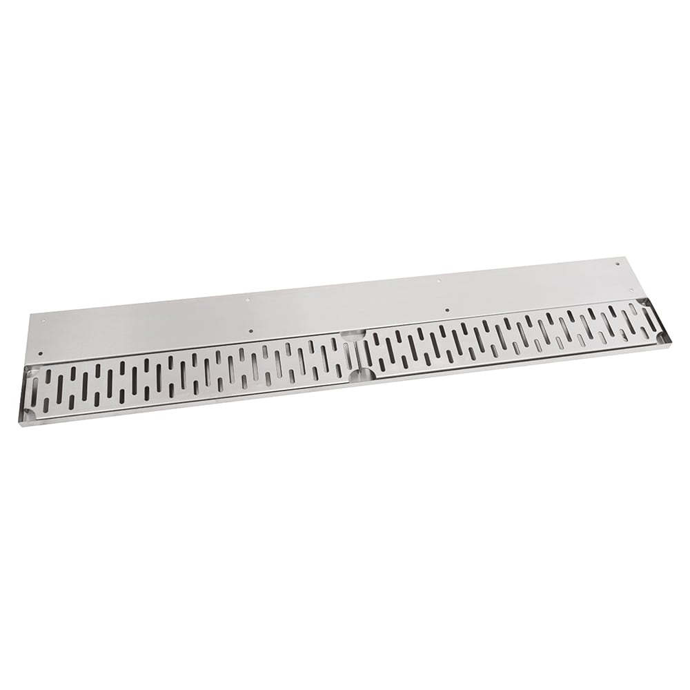 John Boos UBDR-12-X 12" Bar Drink Rail w/ Removable Grate - 8"D, Stainless Steel