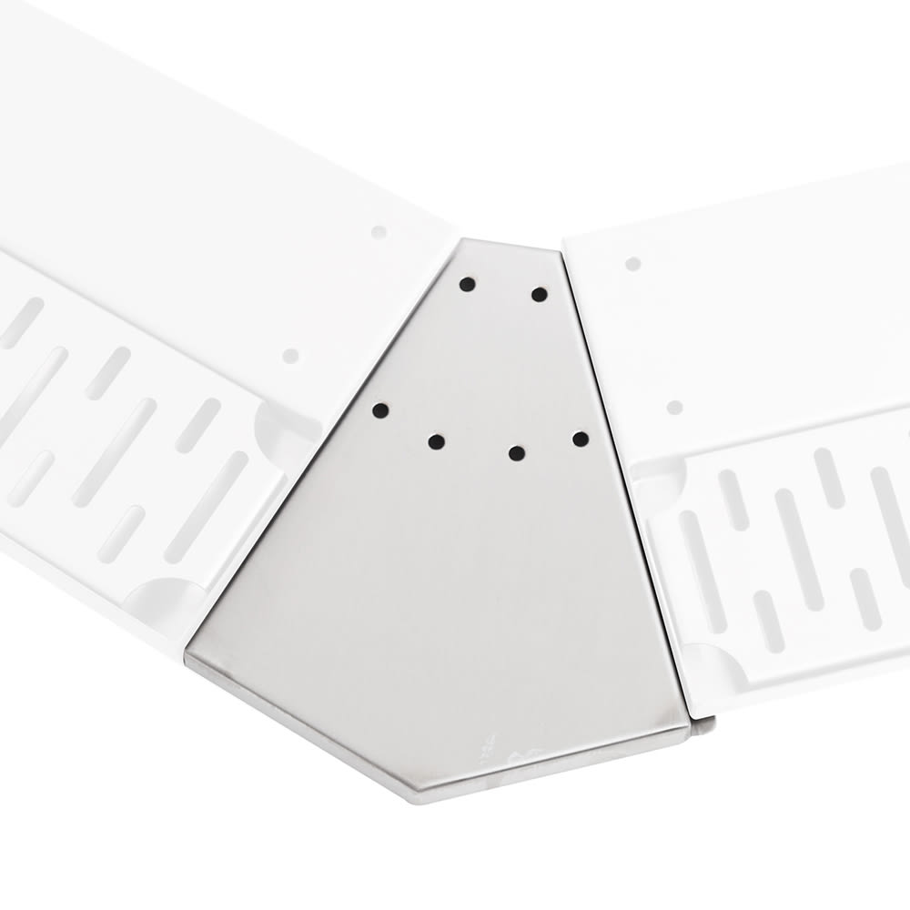 John Boos UBDR-45-OC-X 90° Outside Corner Filler for Bar Drink Rail