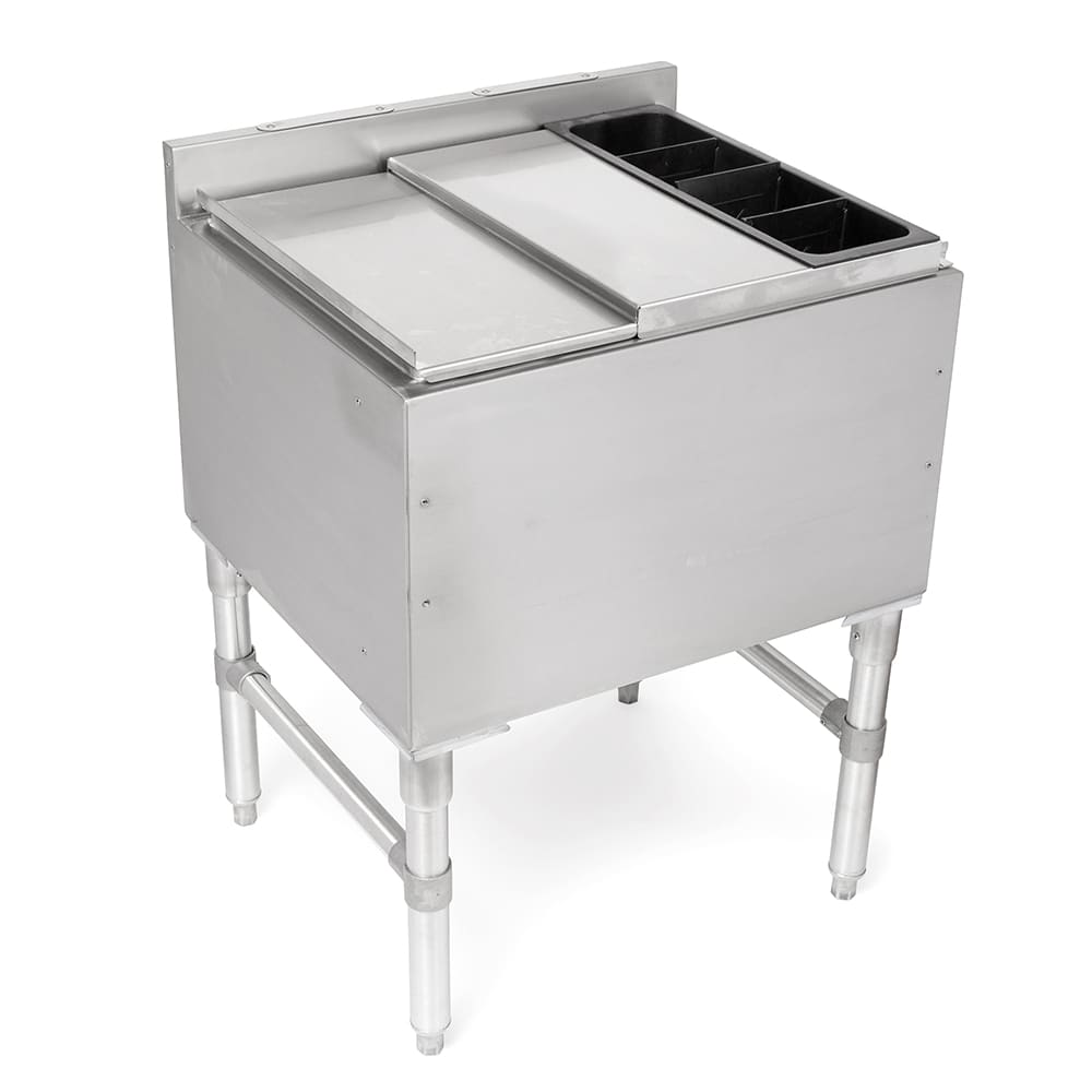 John Boos UBIB-2136-X 36" Underbar Ice Bin/Cocktail Unit - 21"D x 32 1/2"H, Stainless