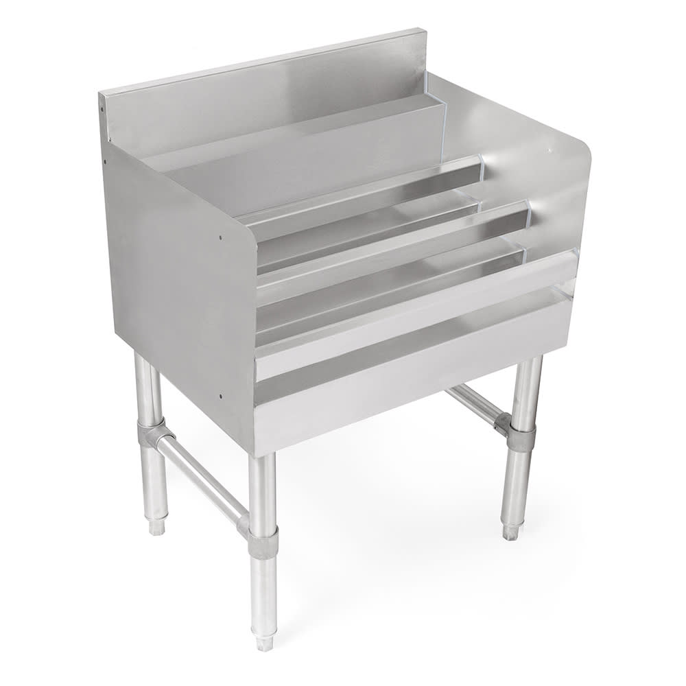 John Boos UBLD-1824-X 3 Step Underbar Liquor Display Unit - 24"W x 18"D x 32 1/2"H, Stainless