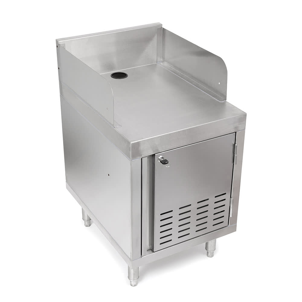 John Boos UBPS-2424-R-X Underbar Point of Service Cabinet w/ 6" Backsplash - 24"W x 24"D x 32 1/2"H