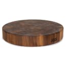 John Boos WAL-CCB183-R Walnut Chopping Block, Non-Reversible, End Grain, 18" Dia x 3" Thick thumbnail 2