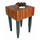 John Boos WAL-PCA3 10" Walnut Top Butcher Block Work Table - 24"L x 24"D thumbnail 2