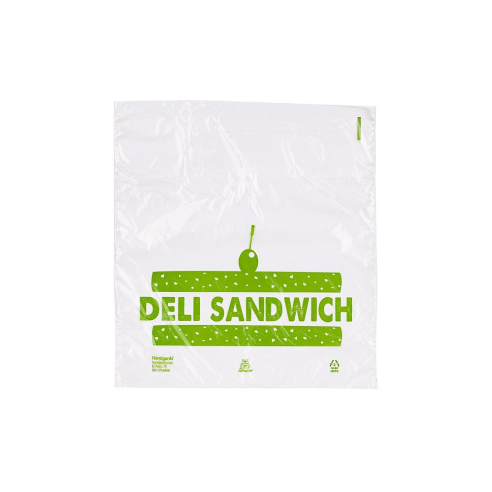 Handgards Tuffgards Printed Saddle Pack Deli Bag - 8 1/2" x 8 1/2", HDPE (303679630)