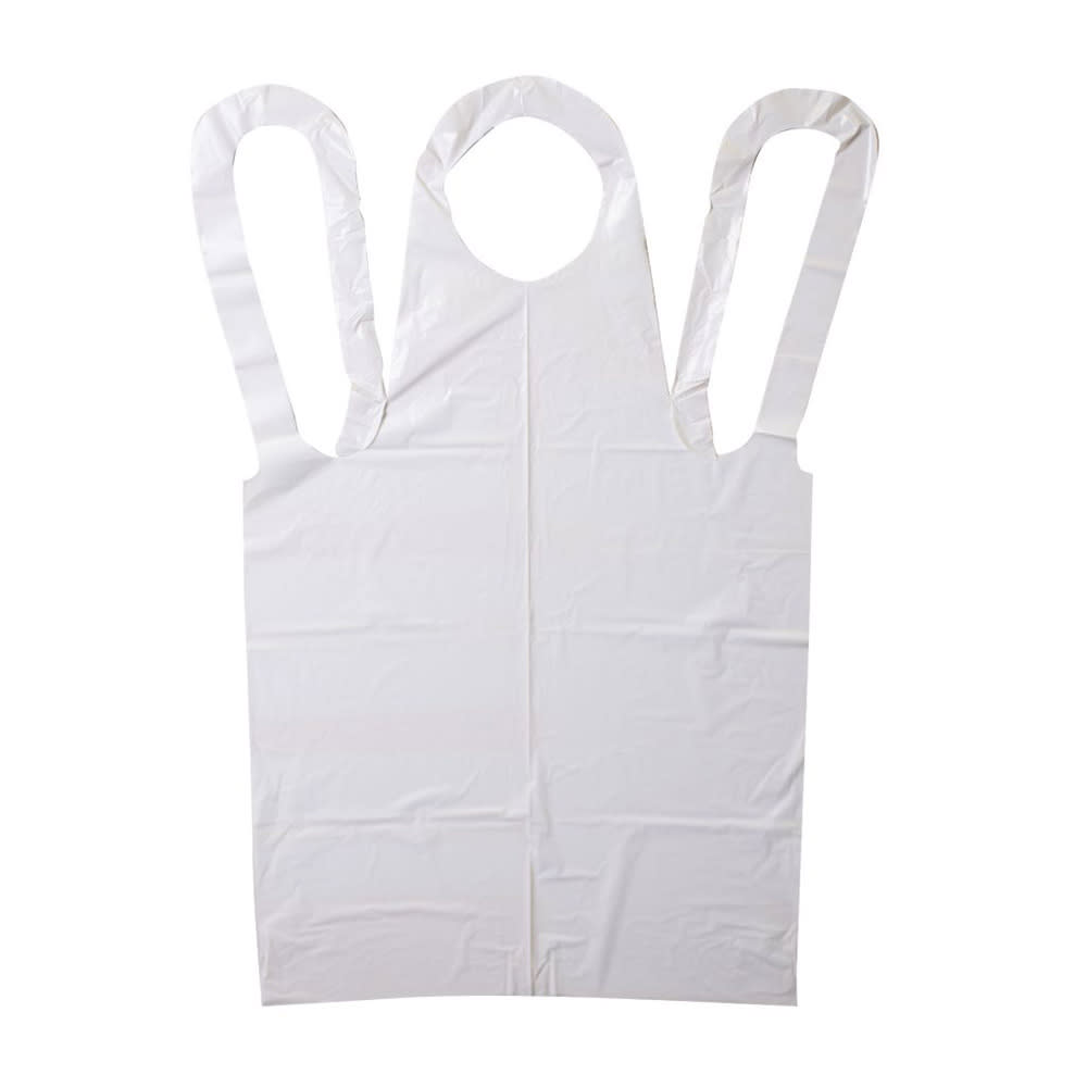 Handgards Neatgards Disposable Poly Apron - 28" x 46", White (303764027)