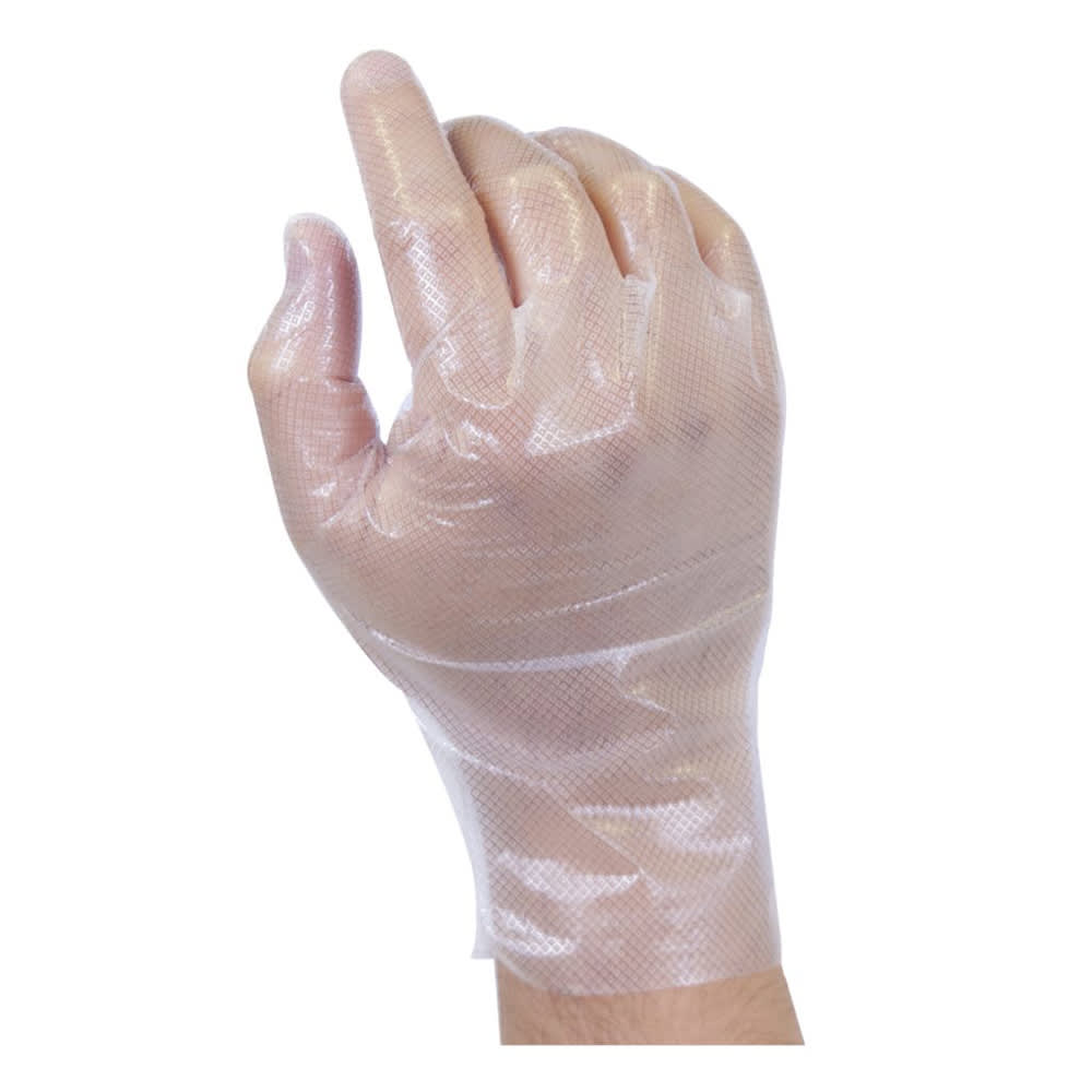 Handgards Gripgards Disposable Polyethylene Hybrid Gloves - Powder Free, Clear, X-Large (303363304)