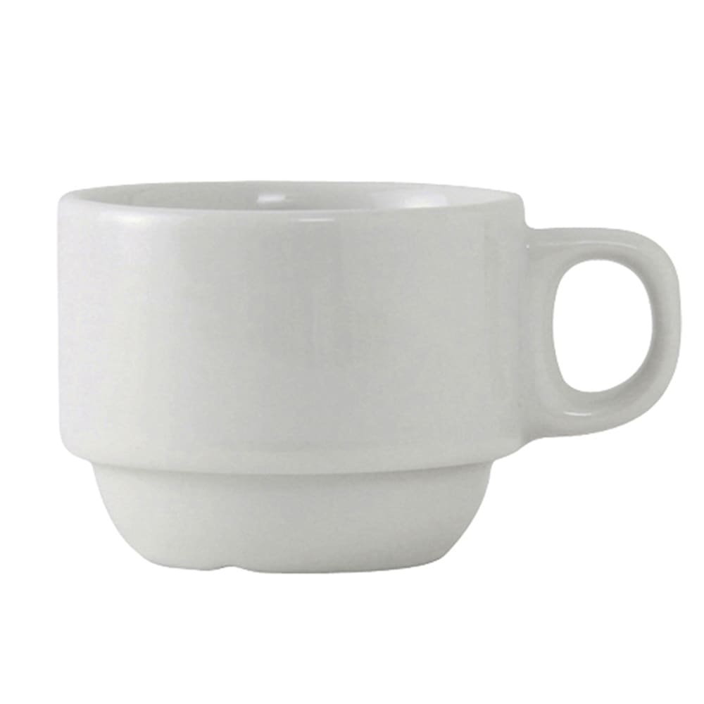 Tuxton ALF-0303 3 oz Alaska/Colorado Demitasse Cup - Ceramic, Porcelain White