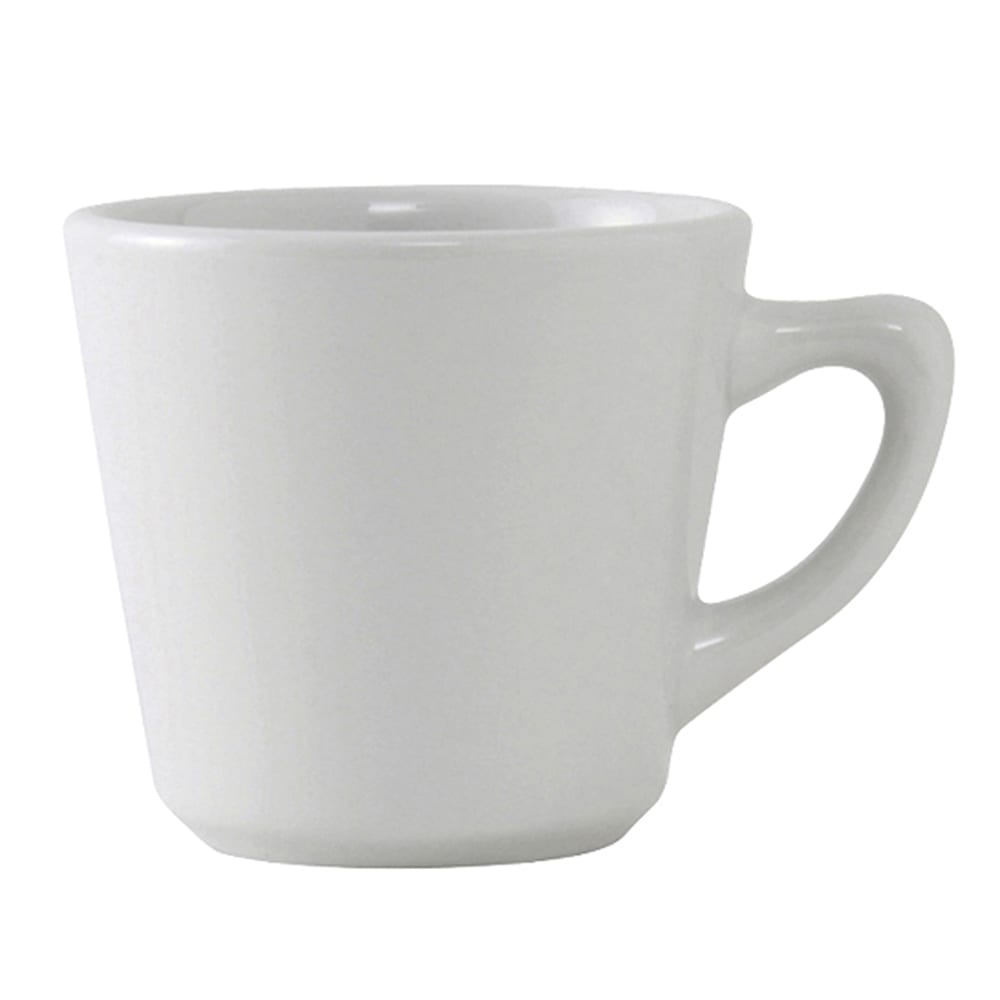 Tuxton ALF-075 7 1/2 oz Alaska/Colorado Cup - Ceramic, Porcelain White