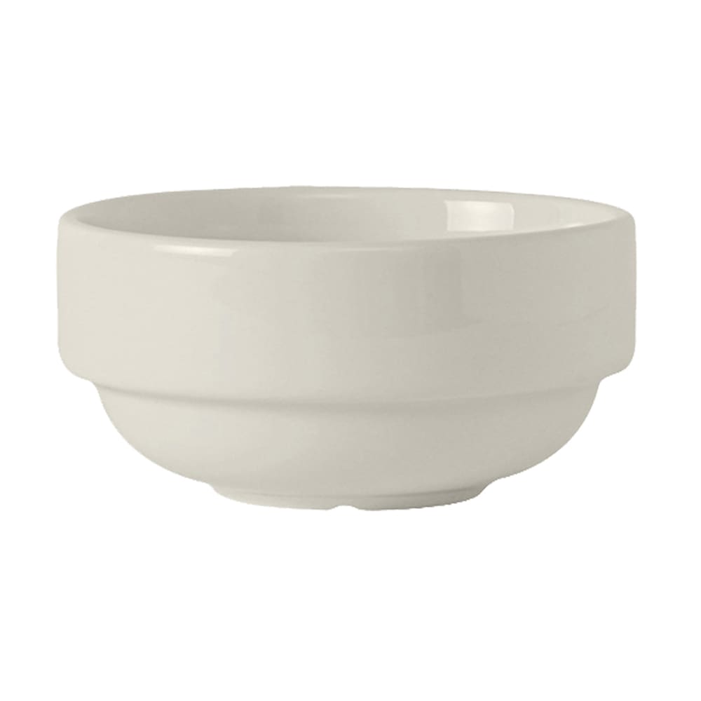 Tuxton AMU-043 10 1/2 oz Round Soup Cup - Ceramic, Pearl White