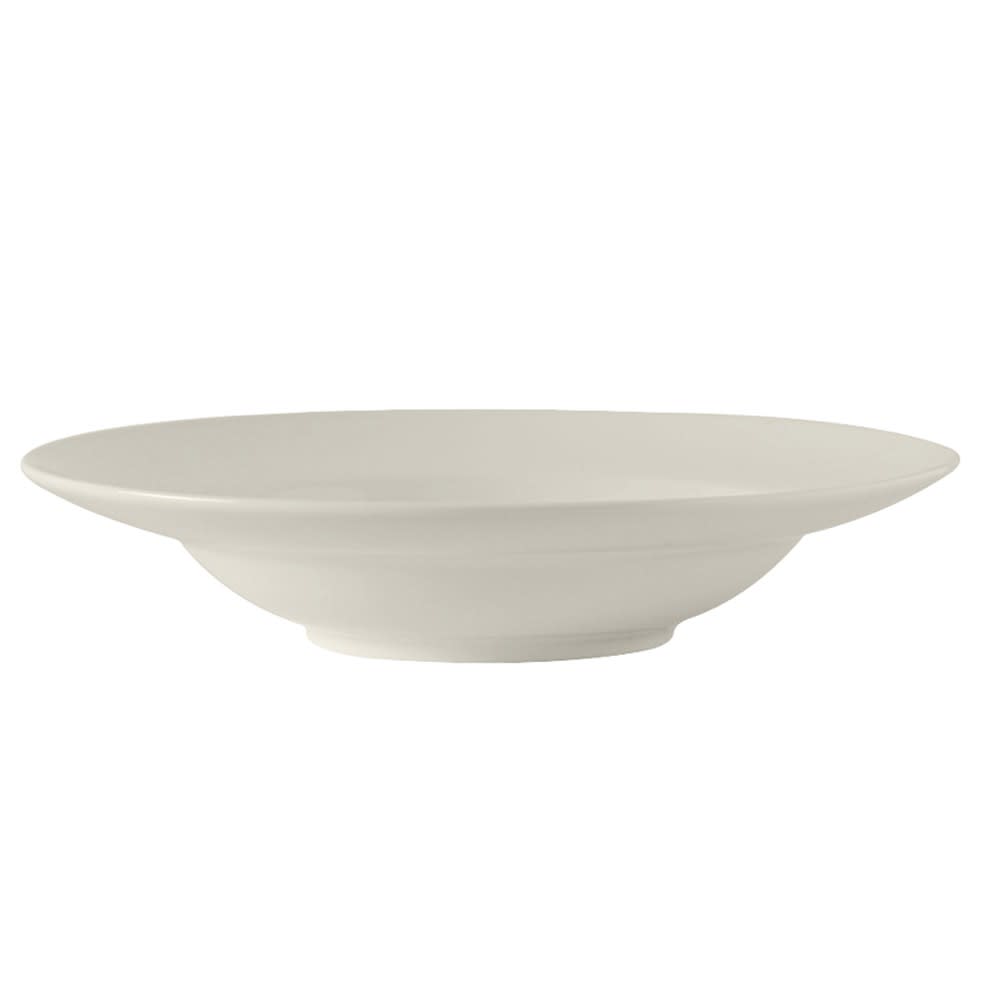 Tuxton AMU-062 10 1/2 oz Round Modena Soup Bowl - Ceramic, Pearl White