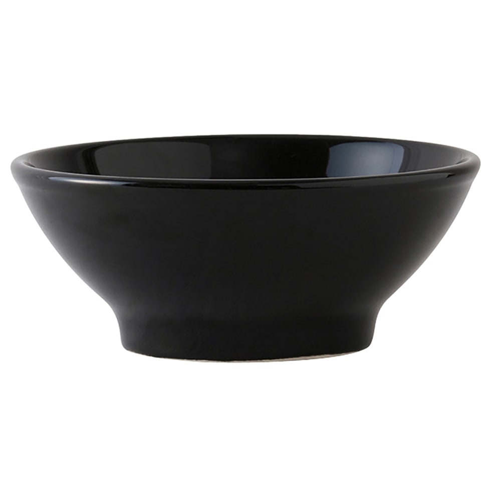 Tuxton BBB-2508 25 oz Round DuraTux®© Menudo/Salad Bowl - Ceramic, Black