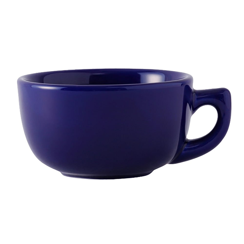 Tuxton BCF-1402 14 oz DuraTux®© Cappuccino Cup - Ceramic, Cobalt