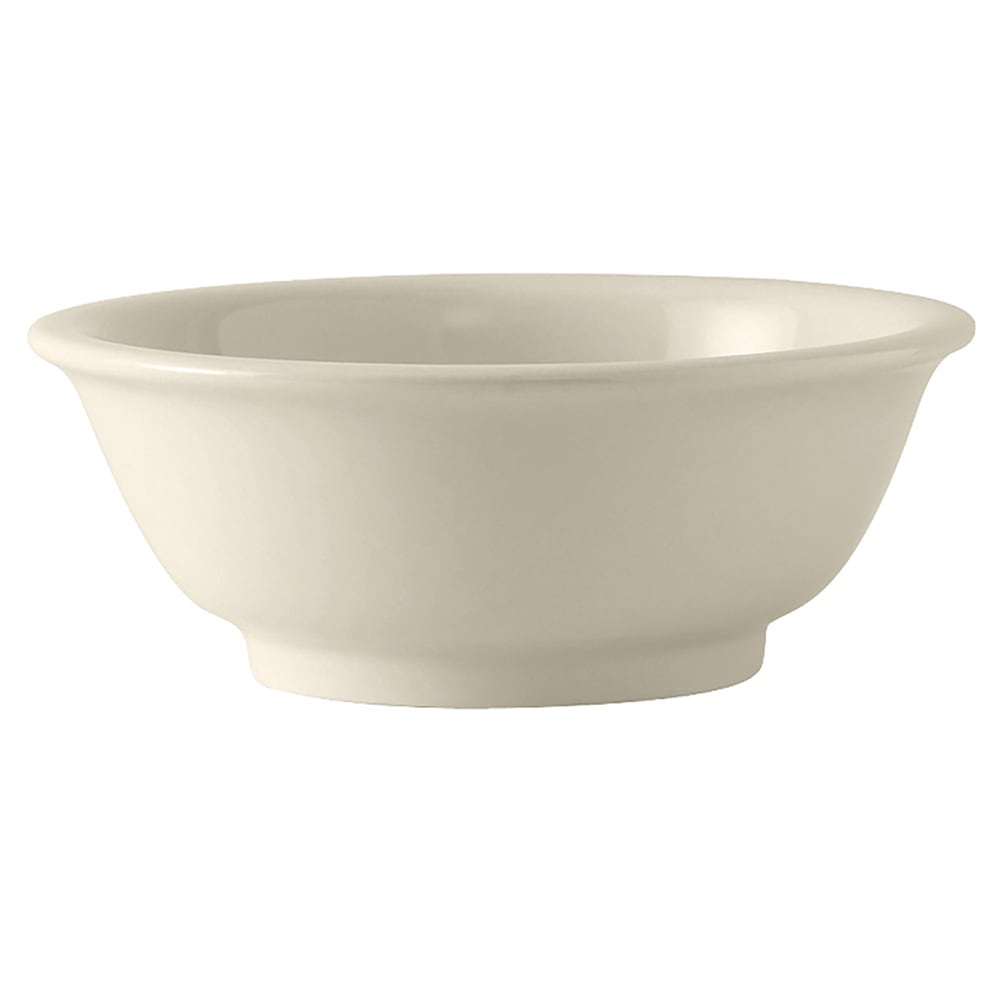 Tuxton BEB-3205 34 oz Round DuraTux®© Salad Bowl - Ceramic, American White/Eggshell